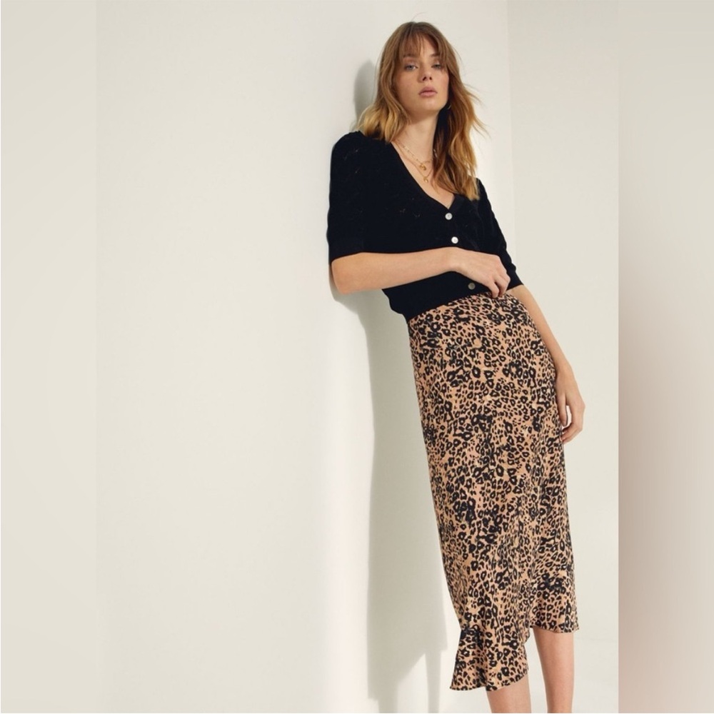 Cheetah Midi Skirt